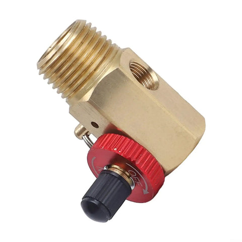 Heavy Duty Brass Air Tank Manifold With Shut Off And Relief Valves Half Inch NPT Port For Air Compressor 0 To 110 PSI Pneumatic System DN16