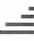 E Track Tie Down Rail Kit 36 Piece Set With Four Rails Sizes 1 2 4 5 Feet on white background