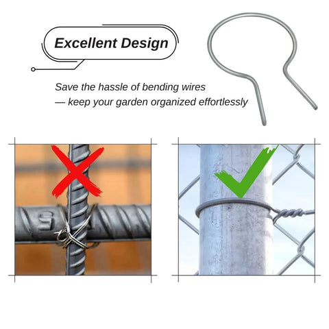 Comparison of Beefy Heavy Duty 9 Gauge Galvanized Steel Chain Link Fence Ties 2 3 Eighths Inch Diameter, 150 Pack