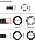 4-inch magnetic dust collection fittings starter kit for woodshop shop vac hoses; includes black adapters, rings, and clamps (Amazon)