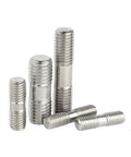 304 Stainless Steel Double Head Threaded Rods Kit With M3 M4 M5 M6 M8 Sizes, Six 200mm Length Rods For DIY Projects, Built Tough