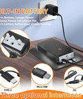 3W Solar Panel Kit With Built In 5000mAh Battery For Trail Cameras IP66 Waterproof Hunting Game Cam Power Supply; charging setup.