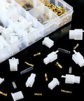 700 Pcs Car And Motorcycle Wire Terminal Connector Kit 2.8mm 2 3 4 6 9 Pin Male And Female connectors displayed