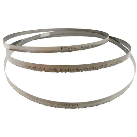 Heavy Duty 44-7/8 Inch Portable Bandsaw Blades 18 TPI 1/2 Inch Wide 0.020 Inch Thick Replacement Blades 3 Pack