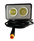 Front Light With Integrated Horn For E Bikes And Scooters, Waterproof 3 Pin Male Connector, 36V And 48V Compatible Headlight