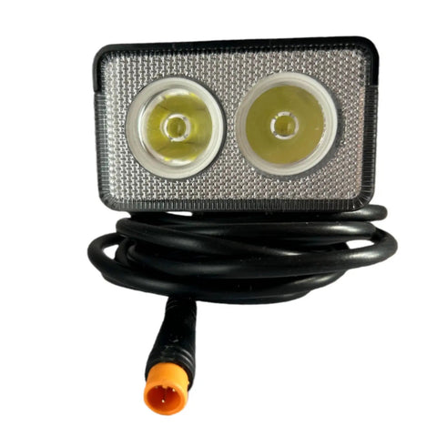 Front Light With Integrated Horn For E Bikes And Scooters, Waterproof 3 Pin Male Connector, 36V And 48V Compatible Headlight