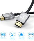 Wii Wired Sensor Bar And HDMI Adapter Bundle for Nintendo Wii showing close-up of HDMI converter with high-definition and durable alloy housing.