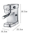 Top Shelf Semi Automatic Espresso Machine With 15 Bar Pump Pressure For Bold Italian Shots Built From Sleek Stainless Steel.