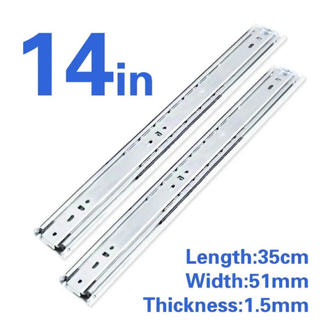 Beefy Heavy Duty Drawer Slides With High Load Capacity For Smooth Quiet Gliding In Kitchen Office Or Workshop Cabinets No Lock