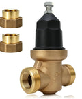 Three Quarter Inch NR3XL Pressure Reducing Valve With 400 Psi Max And Adjustable 15 To 75 Psi Factory Default 50 Psi Durable Cast Bronze Body Smart Water Saver That Slashes Waste And Cuts Your Water Bill, 3/4 inch brass valve