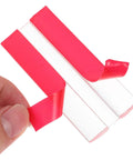 Clear Acrylic Self Adhesive Hinge Set Four Pack Adjustable Folding Hinges For Cabinets And Doors with red protective film