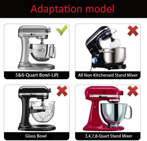 Coated Flat Beater For 6 Quart Bowl-Lift Stand Mixer Replacement adaptation guide for compatible and incompatible models