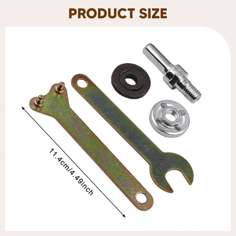 Drill To Angle Polisher Adapter Kit With Arbor And Connecting Rod Set For Polishing Machines Turns Your Drill Into A Spinning Polisher DIY