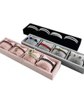 Keep Your Jewelry Stash Looking Fresh With This Soft Pink Velvet Watch Tray Pack Featuring Four Plush Pillow Grids That Make Organizing Accessories A Total Breeze.