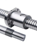 Top Tier 2500mm SFU 2005 Ball Screw Linear Guide Kit With 1500mm Thread Rod Perfect For Your DIY CNC Build Or Serious Machining Project That Needs Solid Precision And Heavy Duty Performance To Get The Job Done Right. SFU 2005 ball screw with threaded rod and bearing block, metal CNC linear motion part