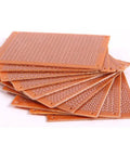 Stack of 20-Piece Dope Solder-Finished Prototype PCBs For DIY 5x7cm Circuit Boards Breadboard-Ready With 2.54mm Pin Pitch