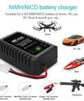 Smart 2-8S NiMH NiCd Battery Charger For RC Cars Boats Drones And Airsoft Gear with Tamiya and Alligator Clip Connectors