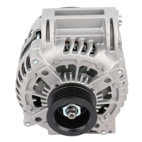Front view of High Output 220Amp 12V Alternator Replacement For Dodge Charger Challenger And Chrysler 300 V8 5.7L 6.2L 6.4L 2011-2018