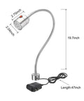 Adjustable Magnetic Work Light With Flexible Gooseneck Provides Straight Fire 1000 Lumen Focus Glow for Home Shops and Desks with LED bulbs.