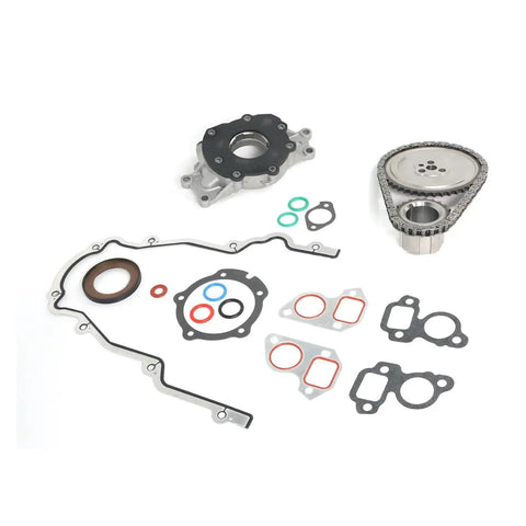 Premium Timing Chain Kit Fits 2007-2013 Chevy Avalanche And Silverado Plus Suburban Sierra With 5.3L 6.0L 6.2L Engines Durable Metal Build Slays Stretching Issues Keeps Your Ride Rockin Hard timing chain, sprocket, and gaskets