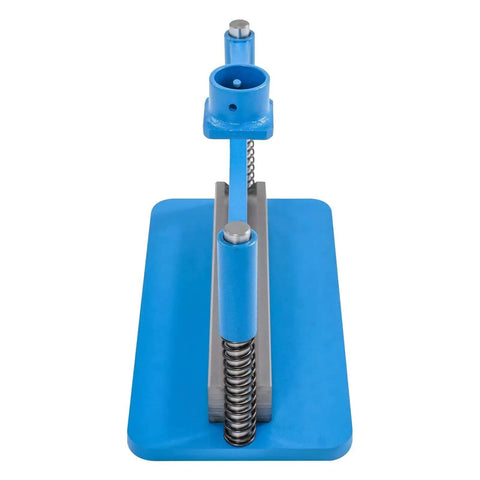 12 Inch Press Brake Attachment For 12 And 20 Ton Hydraulic Shop Presses, 90 Degree Bending, Blue Finish, Front View