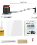 Vacuum Assisted Glass Repair Kit For Chips And Cracks On Windshields, Clear, Long Lasting Resin For Laminated Auto Glass, Quick Fix