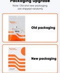 Image showing old and new packaging for 100 Pack Cat6 RJ45 Connectors For Solid And Stranded UTP Ethernet Cables Crimp On Ends Transparent Clear Finish.