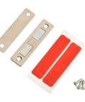 Ultra Strong Magnetic Cabinet Catch Latch With Screws For Closet Cupboard Doors 65x16mm Silver Steel components and screws