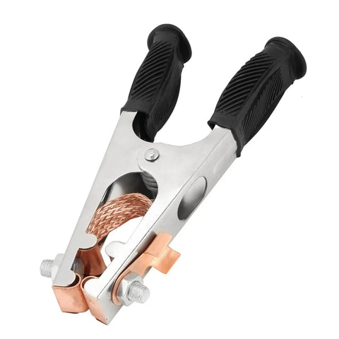 Solid US Style 500A Ground Clamp Welding Earth Clip With High Conductivity Copper Build And Electroplated Finish For Durable Manual Welder Jobs That Really Hold Up.