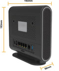 Rear view of 5G Indoor Router With WiFi 6 And Multi Port LAN Includes 1 Year Of Unlimited Data On 5G Network 4.8 Gbps Throughput