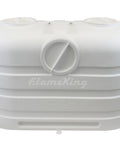 Dual 20Lb Propane Tank Cover For RV And Travel Trailer Heavy Duty White Plastic With Side Access Port And Individual Top Hatches Fits Two 20Lb Steel Tanks For Camper Setup And RV Life