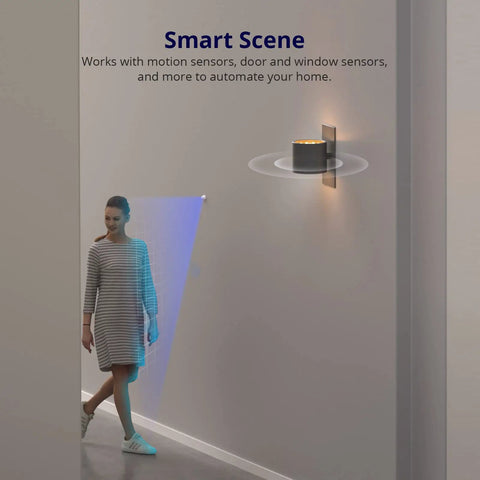 Motion sensor setup with Dope Tiny 10A WiFi Smart Light Switch Module For Diy Home Automation No Hub Needed Works With Alexa And Google Home