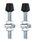 Two Pack Rubber Head Toggle Clamps M8x70mm Carbon Steel Zinc Plated For Boxes, Cabinets, And Doors Includes Screws And Washers Built Tough For Quick Install And Secure Hold, with nuts