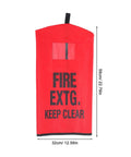Rugged Outdoor Fire Extinguisher Cover With Quick Install Mount And Inspection Tag Pocket For Wall Or Truck Mount Weatherproof