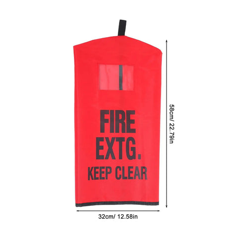 Rugged Outdoor Fire Extinguisher Cover With Quick Install Mount And Inspection Tag Pocket For Wall Or Truck Mount Weatherproof