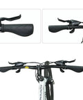 Ergonomic Bike Handlebar Grips G 124BL Lock On Aluminum Alloy Lock Ring With Grippy Soft Rubber on mountain bike handlebars