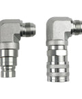 Male and Female Hydraulic Flat Face Coupler Kit for Skid Steer Loaders One Half Inch Body One and One Sixteenth Inch JIC Thread Quick Connect No Spill Coupling Set Replaces 7246795 7246781