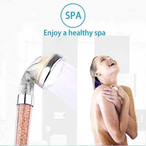 LED Shower Head With Hose And Adjustable Arm Bracket High Pressure Filtration Handheld for spa-like experience