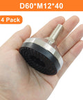 Rock Solid Heavy Duty Leveling Feet 4 Pack Adjustable Table Bolts With No Wobble Guarantee And Easy As Pie M12x40 in hand.