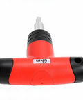 Pissente T Handle Preset Torque Wrench 6Nm Ratchet Screwdriver Precision Adjustment Tool red handle with hex drive.