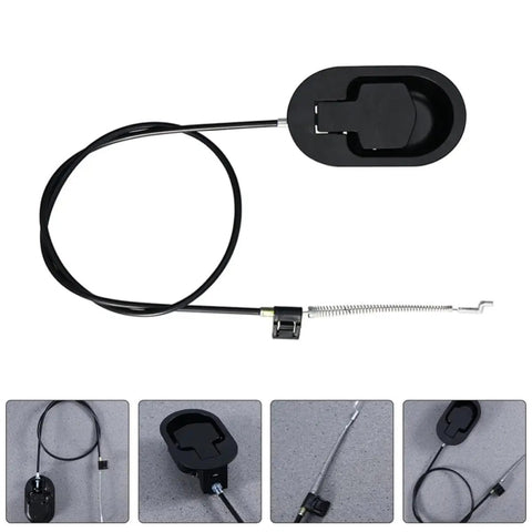Three Piece Aluminum Recliner Cable Pull Handles In Black Oval Shape For Easy Angle Adjustments And Cozy Rest Includes Hardware For Quick Sofa And Chair Repair Black Switch Spring Cable Design For Smooth No Fuss Comfort