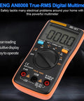 True RMS Digital Multimeter Go-To Tool For AC DC Voltage And Current with backlit display and intuitive dial layout