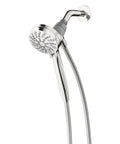Magnetic Shower Head With Handheld Sprayer And Dock Six Spray Settings Easy Install Wall Mount 60 Inch Hose Chrome Finish