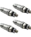 Toyota Dyna 200 Engine 3B Fuel Injectors 4 Piece Set Replacement Parts 093500-2480 23600-56020 Save Gas Boost MPG Smooth Idle Balanced Fuel Delivery Lower Emissions, four metal injectors