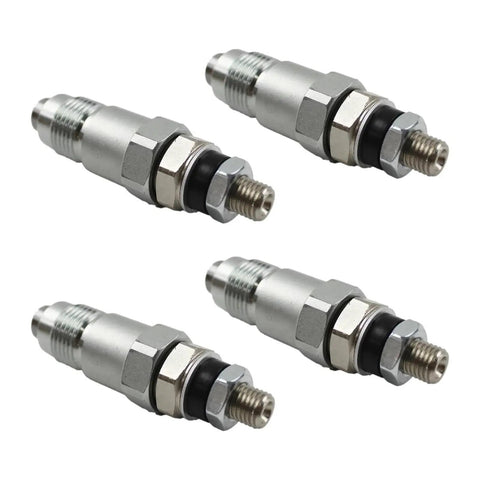 Toyota Dyna 200 Engine 3B Fuel Injectors 4 Piece Set Replacement Parts 093500-2480 23600-56020 Save Gas Boost MPG Smooth Idle Balanced Fuel Delivery Lower Emissions, four metal injectors