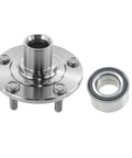 Front Wheel Bearing And Hub Assembly Kit 2 Piece Fits 2008 2017 Mitsubishi Lancer 2007 2019 Outlander And 2011 2019 Outlander Sport Easy Install DIY Replacement showing hub and bearing components.