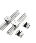 Beefy Linear Motion Bearing Slides Kit 2Pcs SBR12UU SBR16UU SBR20UU For CNC Machines And 3D Printers Ultra Smooth Guide Rails For Precise Motion Durable High Quality Linear Slides For Precision Tools, two linear rail assemblies with bearing blocks