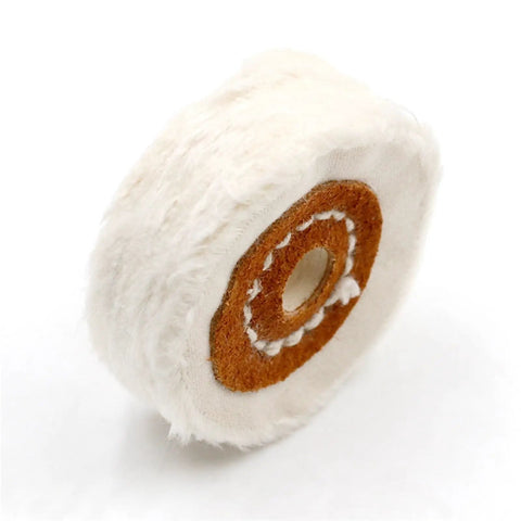 Ultimate Cotton Polishing Wheel For Fast Buffing And Mirror Shining On Metal Wood And Plastic, 100mm diameter.