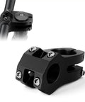 22.2mm Bike Stem 40mm Short Aluminum Alloy Beefy 6061 T6 CNC Machined 3D Forged for Kid Riders MTB BMX Pit Bike EBike Black