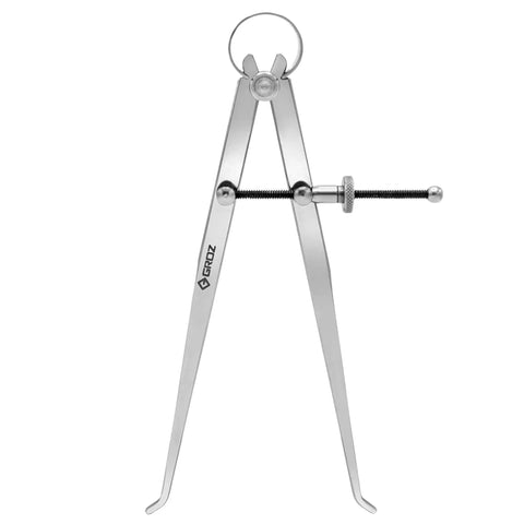 8 Inch Inside Caliper With 200mm Capacity Built From Pro Grade Selected Steel, Solid Adjusting Nut And Roller Pivot For Precise Bore